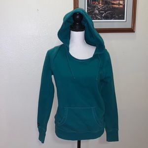 Jansport green hooded athletic sweatshirt